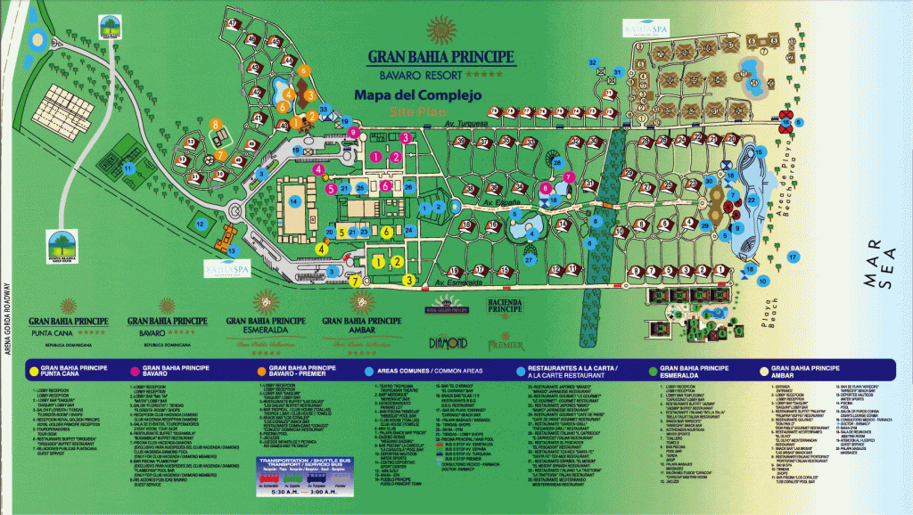 Gran Bahia Principe Punta Cana Dominican Republic Resort Map