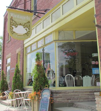 village of Erin Ontario tingles shop Tintagles Tea Shop village of Erin Ontario