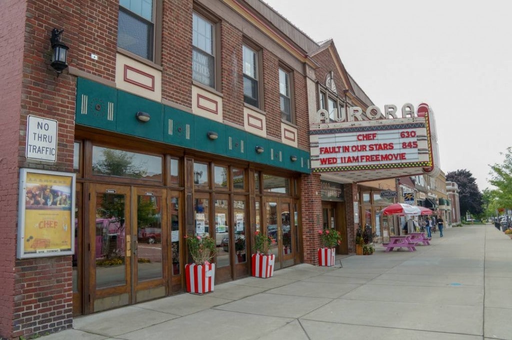 East Aurora New York Shopping Village main street theatre