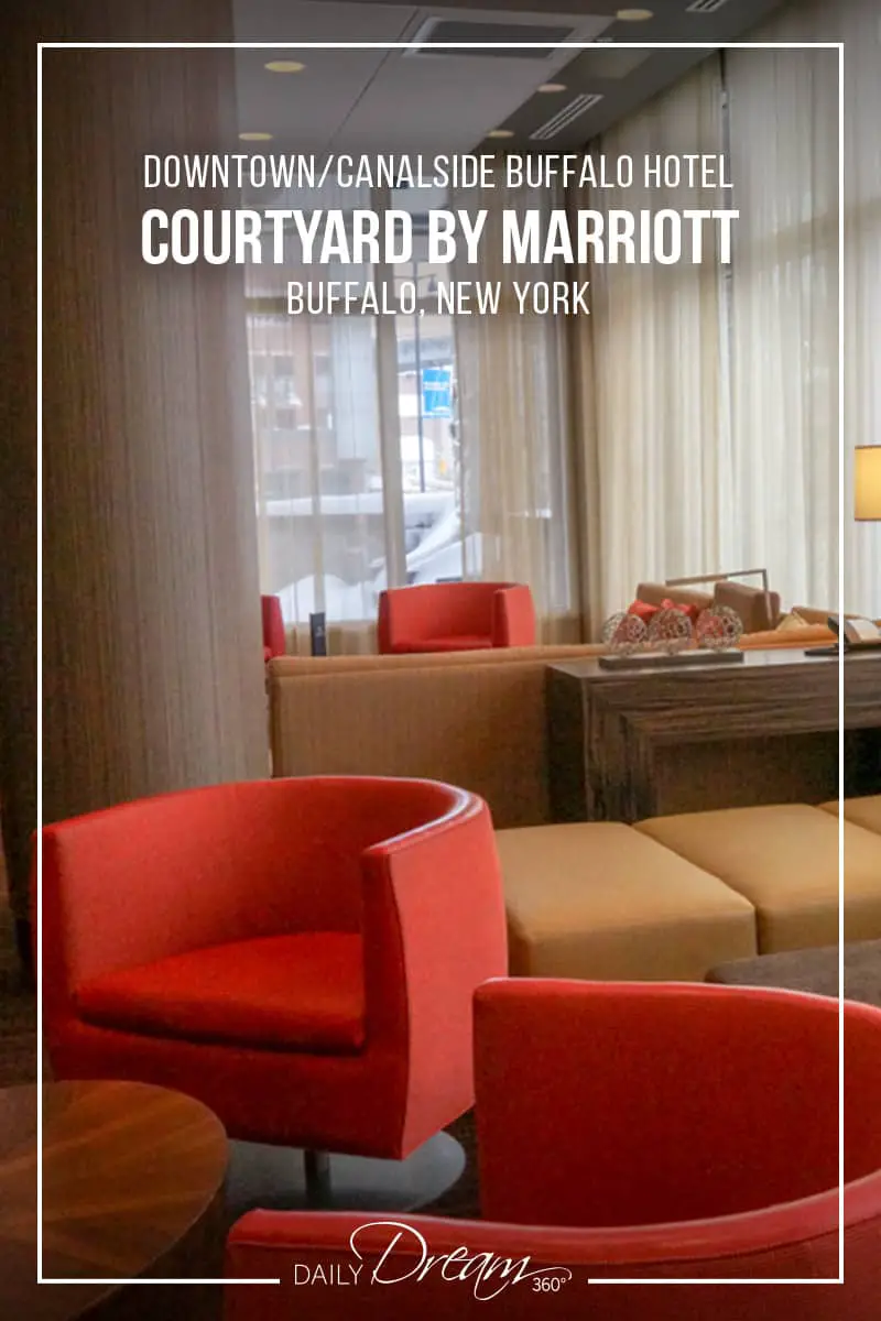 Looking for a great hotel in Buffalo? Close to downtown and right in Buffalo's Canalside neighbourhood the Courtyard by Mariott hotel is perfect. | #Buffalo #hotel #canalside #downtown #business |