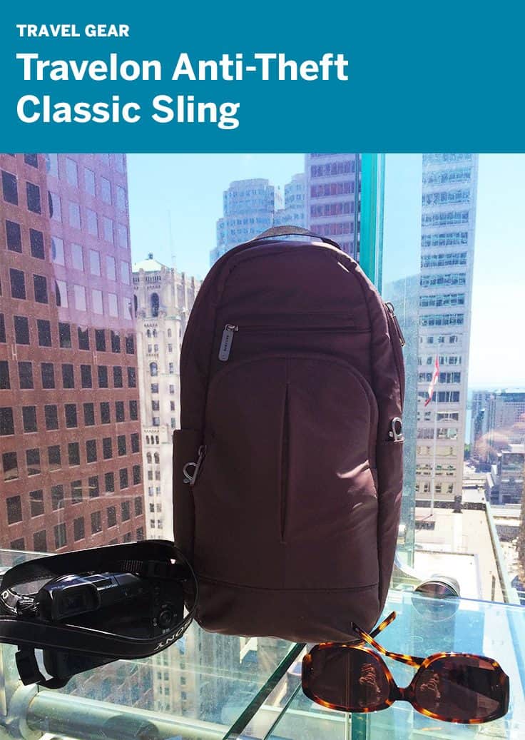 Review: Travelon Anti-Theft Classic Sling great bag for camera gear and travel day trips.