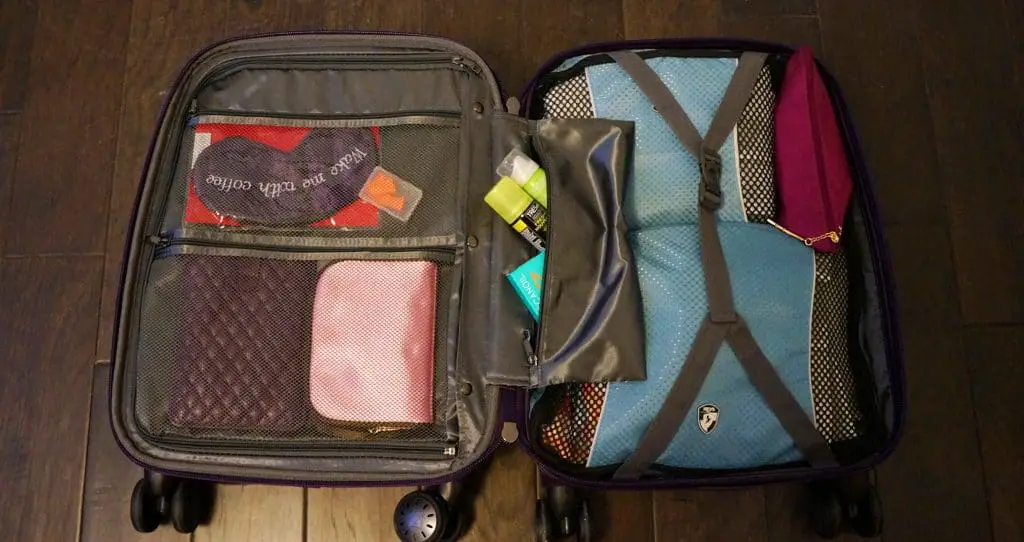 packing cubes organized bag