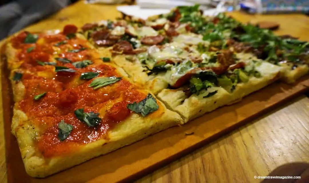 Aroma Restaurant Flatbread Pizza Hamilton Ontario Food Tour