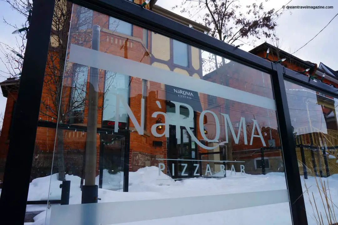Aroma Restaurant Building on Hamilton Ontario Food Scene Tour