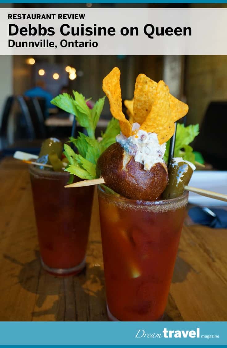Don't mis the amazing ballpark Caesar drink at Debb's Cuisine in Dunnville Ontario.
