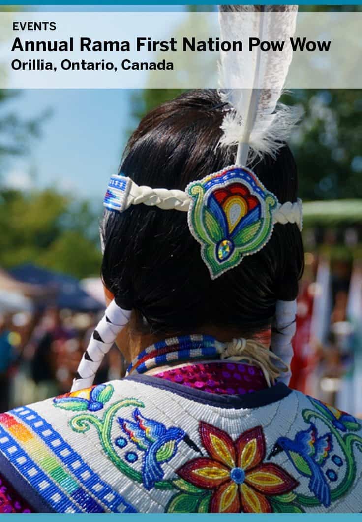 An annual celebration in Orillia, The Chippewas of Rama First Nation Pow Wow is a great family event. Located near Orillia Ontario and open to all, the pow-wow features dancing, drumming, singing and local vendors.
