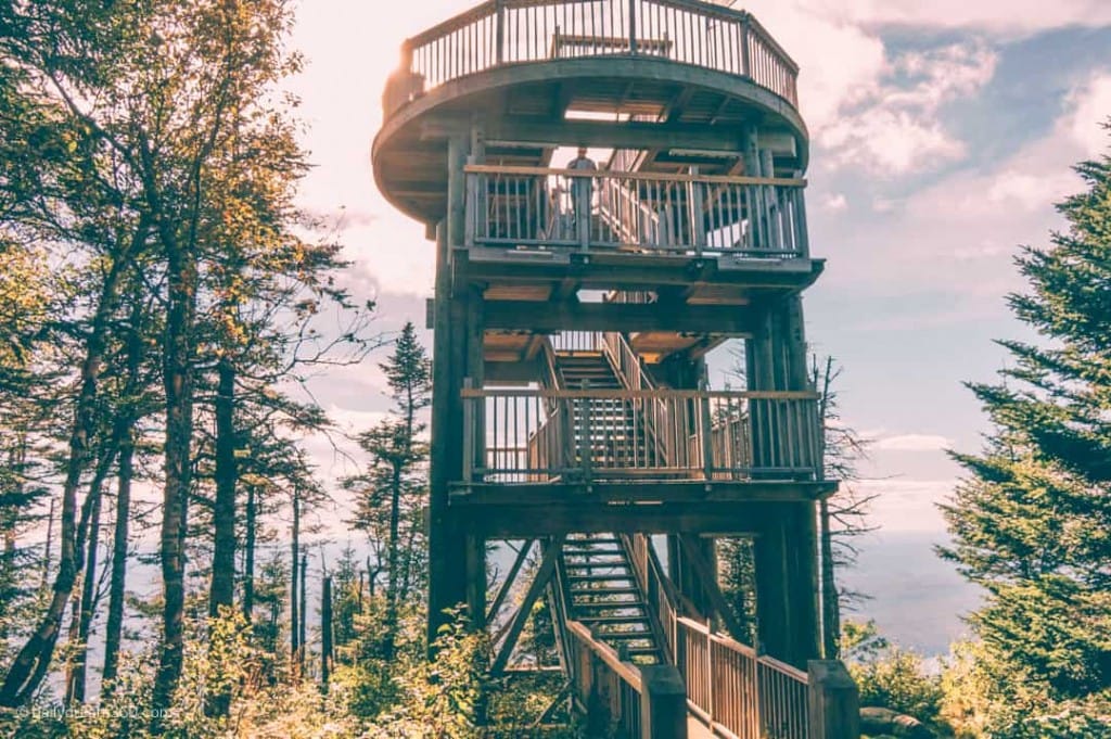 Observation tower at summit of Mont-Tremblant Quebec