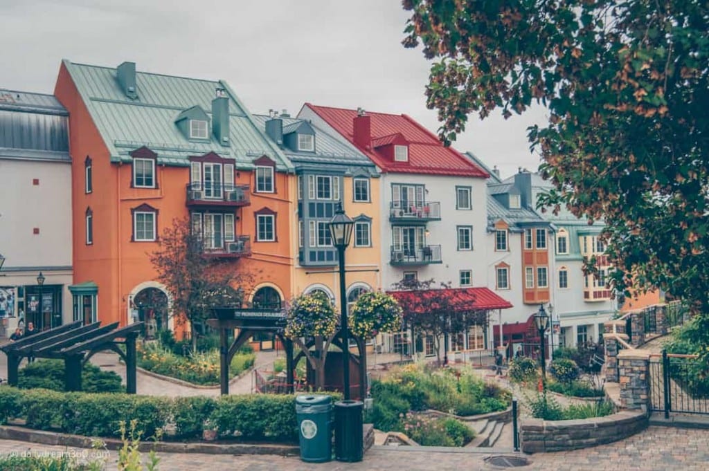 Colourful building in Mont Tremblant Village