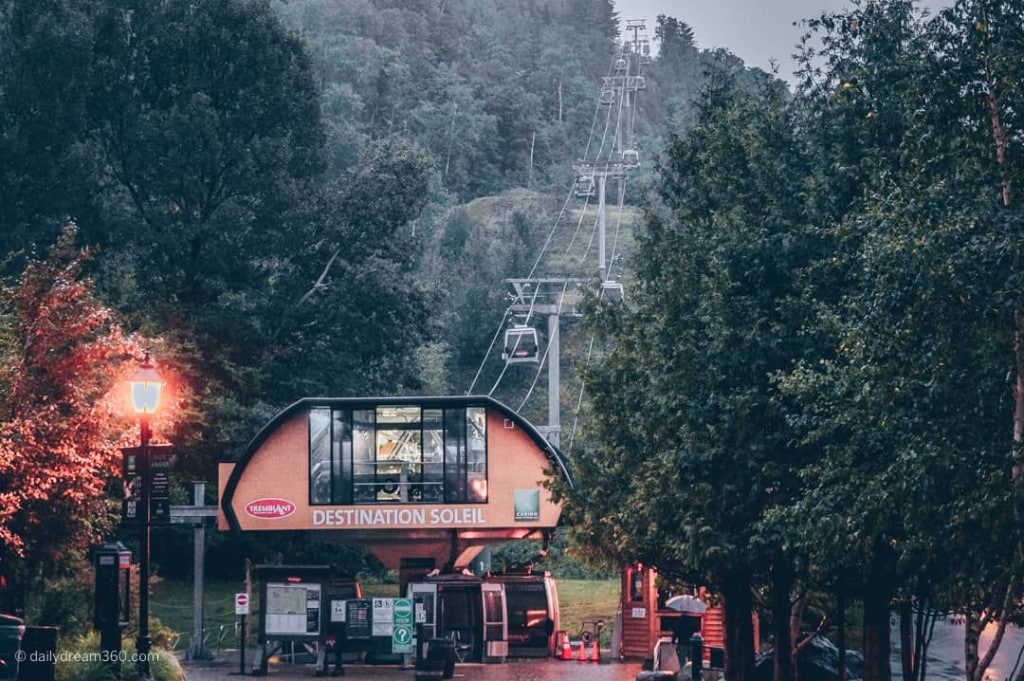 Gondola up to Casino at Tremblant