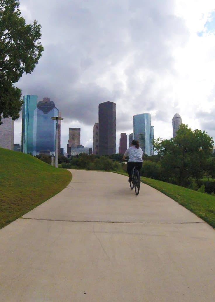 We got some great views of the Houston skyline throughout our 2 hour tour with Bayou City Bike Tours. Houston has many tour options available for every type of traveller. Check them out in this article.