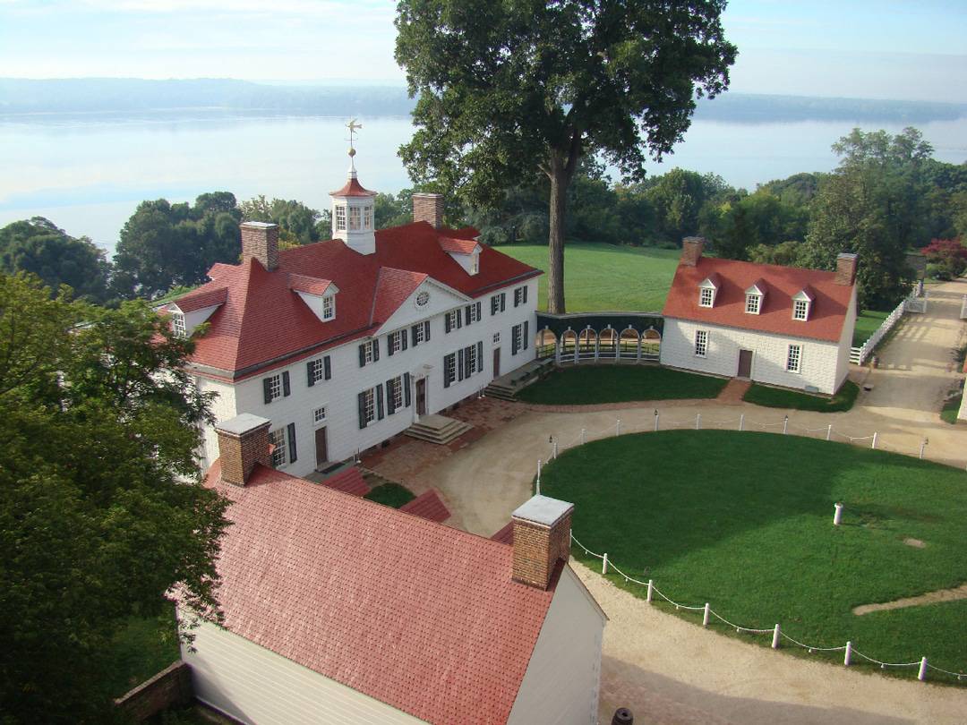 Mount Vernon grounds aerial view Things to do in Fairfax Virginia