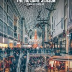 View inside the Eaton Centre in Toronto decorated for the Holiday Season