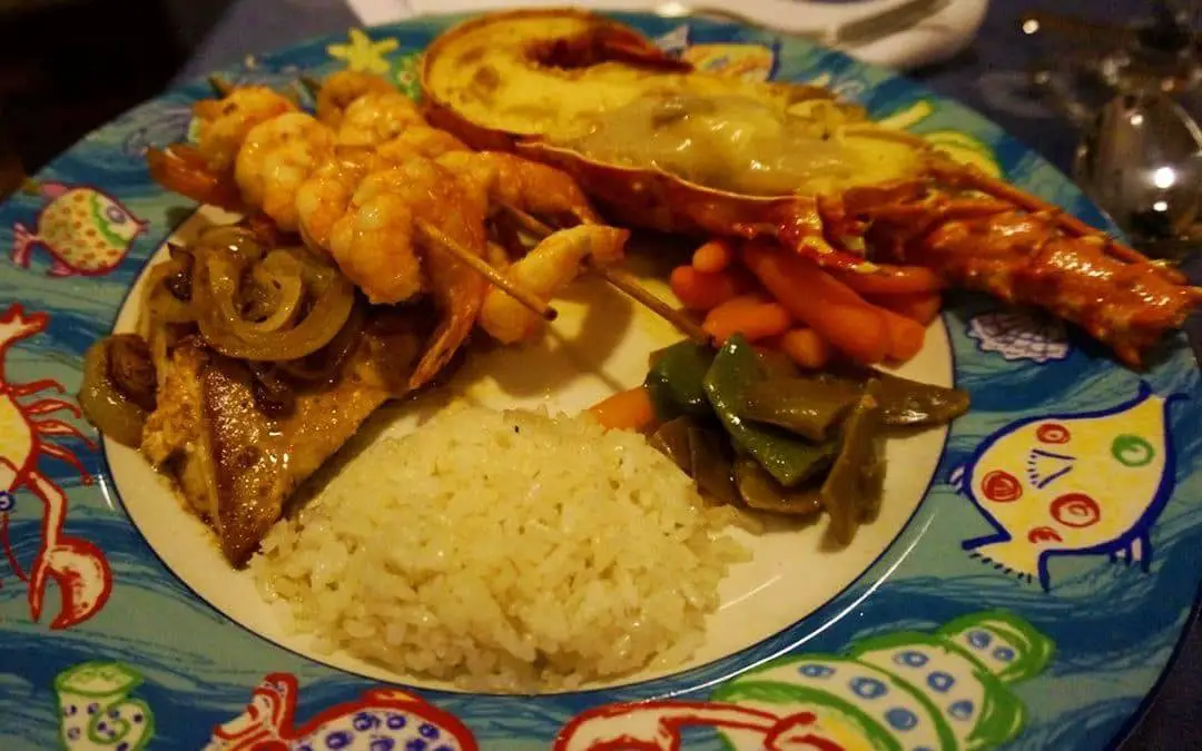 2017 Lobster plate at El Patio Restaurant