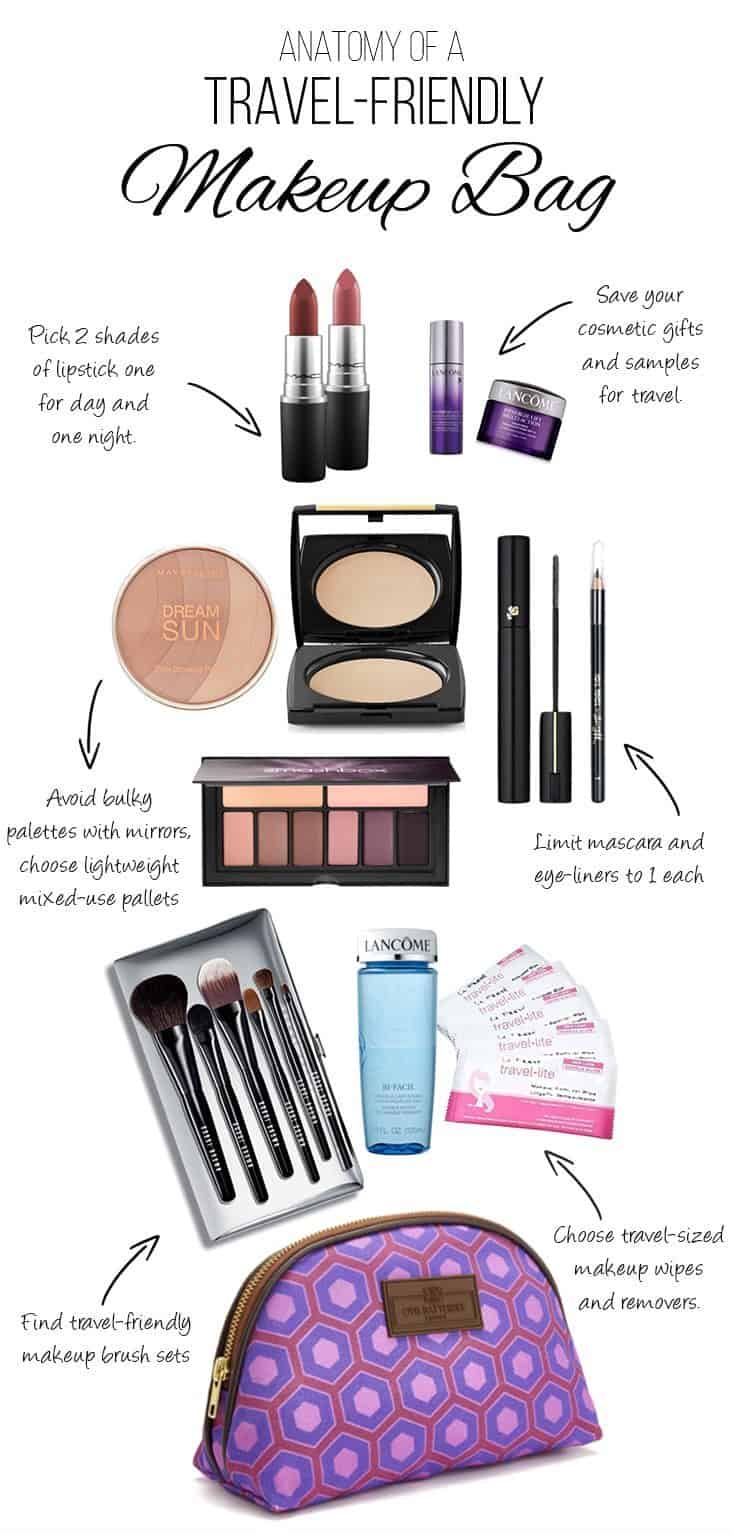 Do you know the weight of your makeup bag? Carry-on travel has taught me one thing, it weighs a lot. In this post we look at some of the things you can do to lighten up your makeup and create a travel-friendly cosmetics bag. | Travel Tips | Beauty | Carry-on Only | Packing Tips | Weight of Makeup |