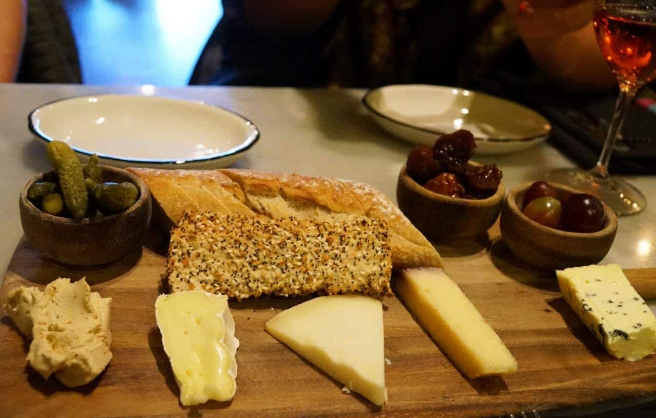 Cheese board from Cheesetique at Shirlington Village Arlington Virginia