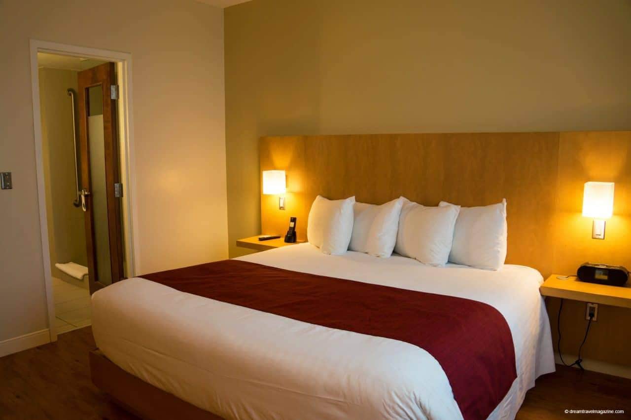 King bed room Holman Grand Hotel Charlottetown PEI