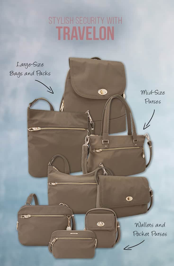 Travelon Bags offer stylish bags and purses with security features making them ideal for travel or busy city lifestyles. In this post we look at the sleek Tailored Collection of bags by Travelon. | Travel Gears | Bags and Purses | Security Features | Safe Travel | Travel Security | Gear Review | Travel Fashion | Travelon |
