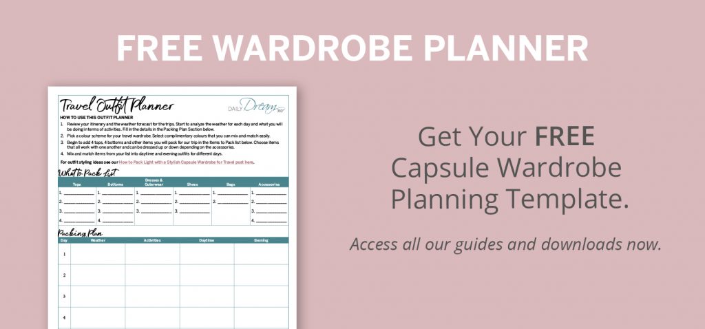 Download a free capsule wardrobe planner
