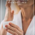 Woman's hands holding jar of face cream with text Vichy Neovadiol Line Up of Anti-Aging Skincare Products For Mature Skin