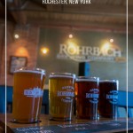 Beer tasting on display at Rohrbach Brewing Company Rochester