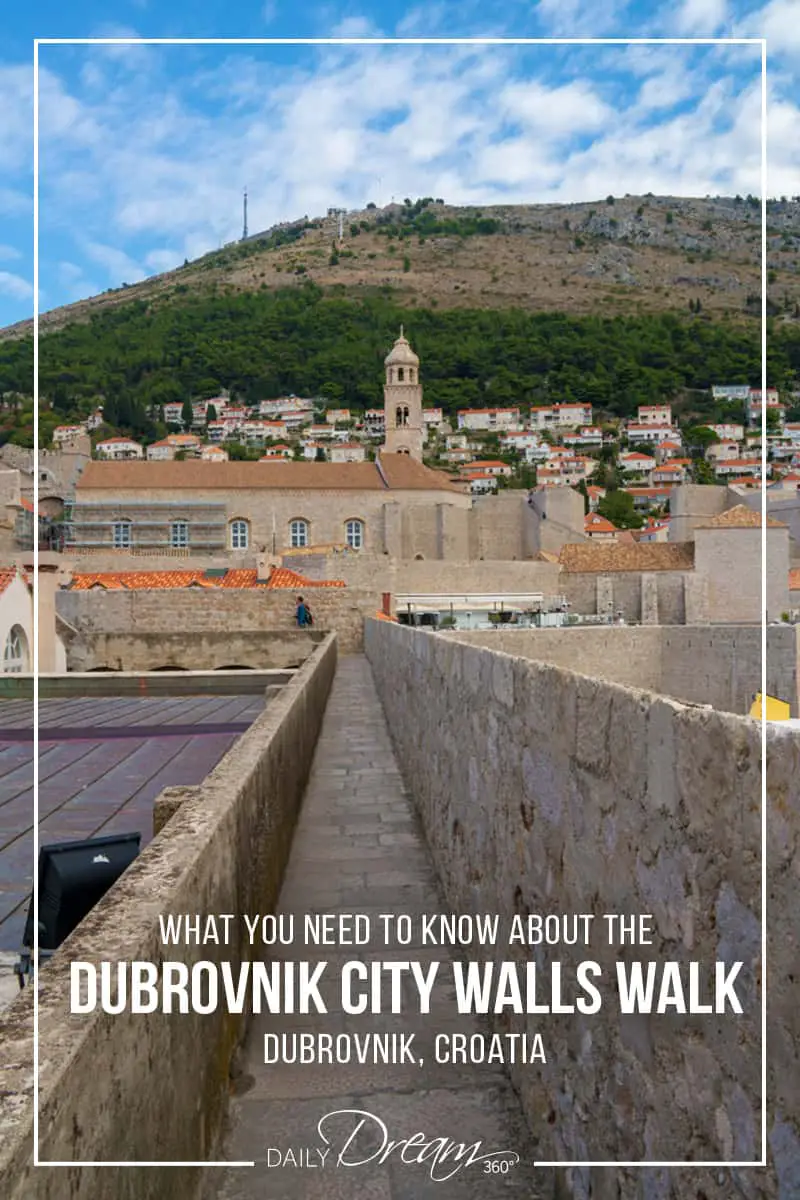 If you are looking for things to do in Dubrovnik Croatia one of the most popular attractions by far is the Dubrovnik City Walls Walk. This self-guided walk offers spectacular views of Dubrovnik and its shores. In this post, we share some great tips on things you need to know about the Dubrovnik wall walk including some tips for photographers on the location of the sun for the best shots of the city. | #croatia #dubrovnik #wallswalk #thingstodo #gameofthrones #attraction|