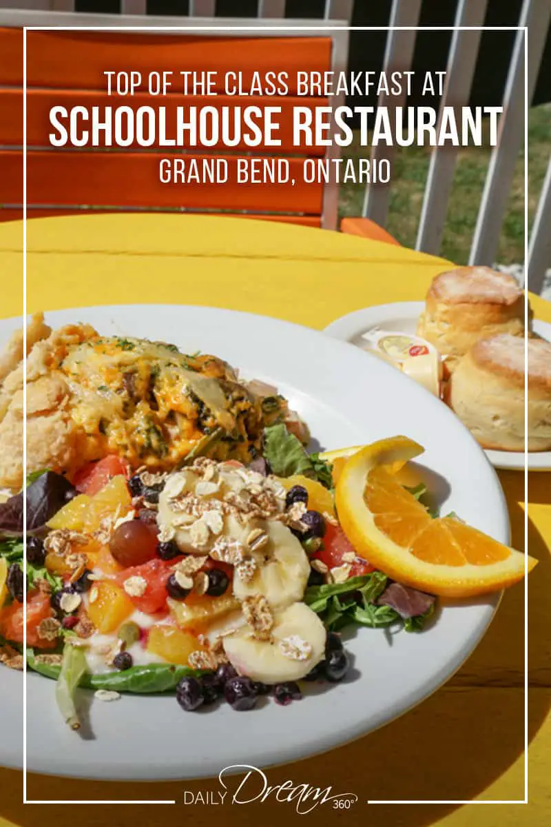 When a local made a restaurant recommendation with a gushing review, we investigated. The Schoolhouse Restaurant in Grand Bend, Ontario, features a menu of fresh homemade eats. Best for breakfast or brunch this restaurant is popular with the locals and nearby theatregoers. | #Ontario #GrandBend #beachvacation #restaurant #travel #OntSouthwest |