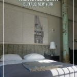 A boutique hotel set in a historic 140-year-old property, this is the beauty of the Hotel Henry Buffalo NY. With open spaces, art exhibits and modern airy rooms, this hotel is sure to impress. | #Buffalo #boutiqueHotel #hotel #travel #US |