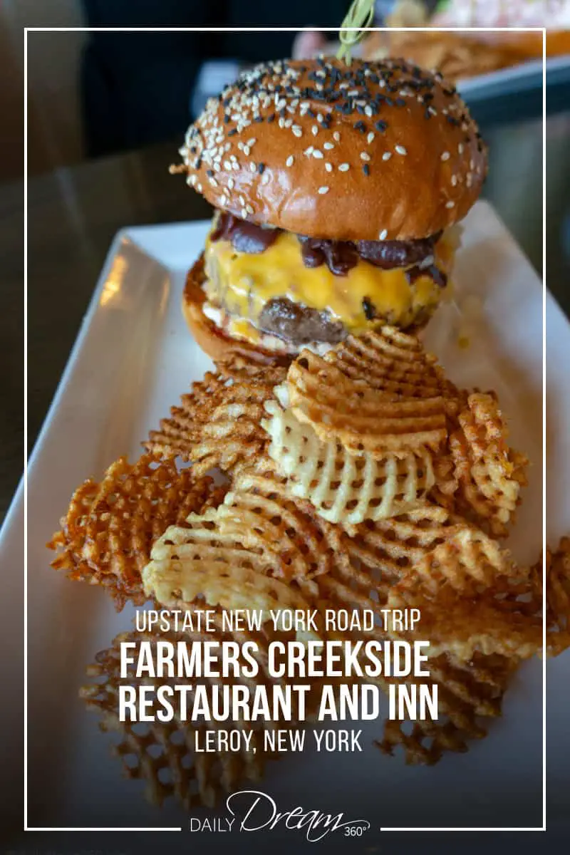 Burger at Farmer's Creekside Restaurant