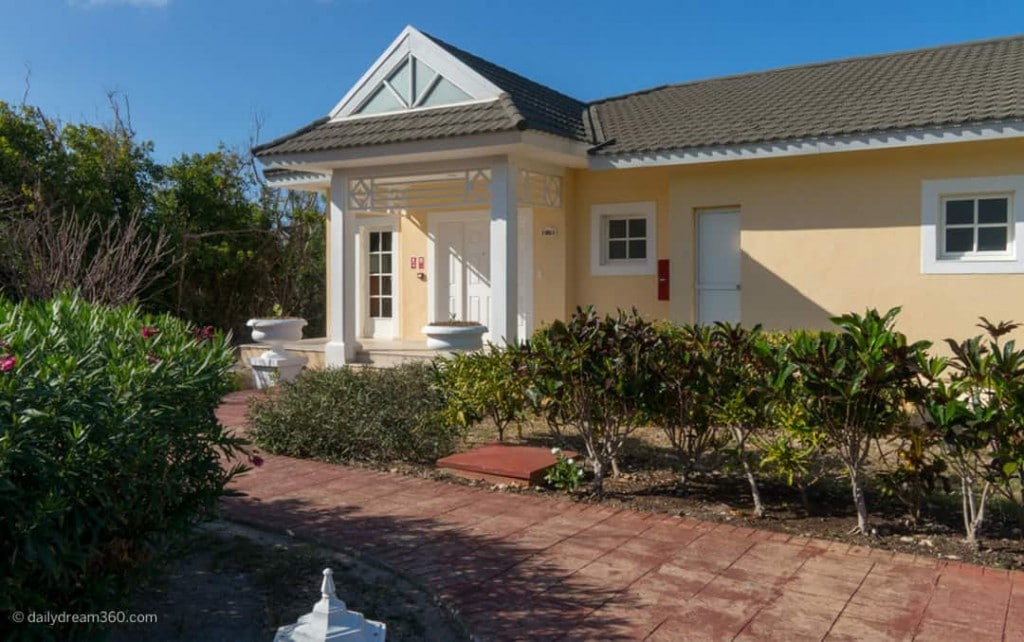 View outside the front entrance of My Dreamy Villa in the Grand Village Iberostar Cayo Santa Maria