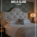 pinnacle image Health and wellness getaway at Ritz-Carlton Amelia Island Florida. Bed in bedroom of oceanfront suite with view of ocean outside the window.