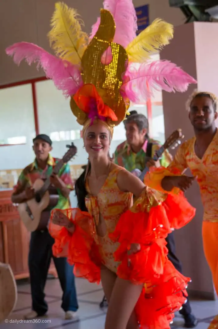 Animation team at resort dancing Iberostar Mojito, Cayo Coco, Cuba