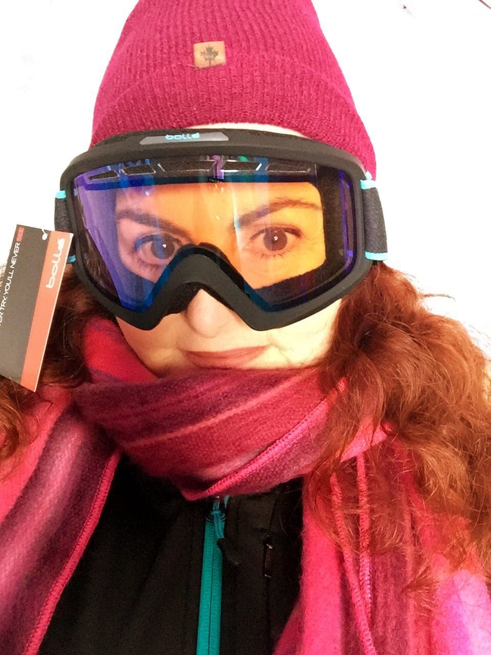 Sharon Mendelaoui Bolle ski goggles