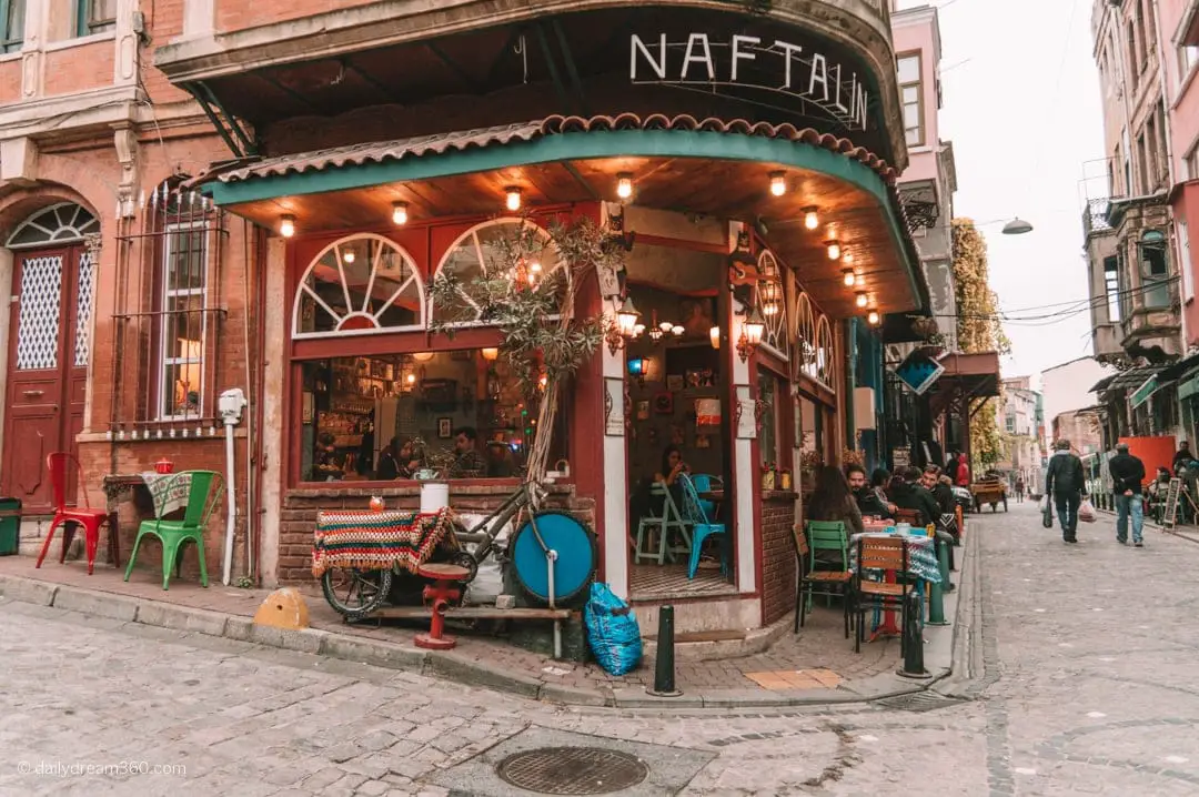 Naftala cafe in Balat Neighbourhood Istanbul