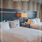 Double room at the Strathallen Hotel Rochester pinnable image.