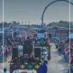 A look from float at the Independent Parade during Mardi Gras in Lafayette LA