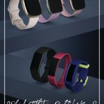 Latest Fitbit models on blue shelves with text Which Fitbit is right for you? Fitbit models comparison and guide.