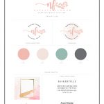 Sample blog branding template and brand board and text How to Make Your Blog Stand Out from the Rest Visually