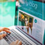 Computer desktop with creative background and text How to Make Your Blog Stand Out from the Rest Visually