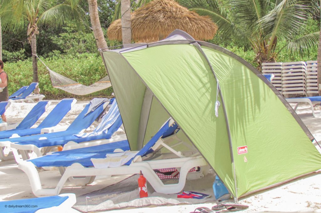 Coleman Beach Shade on beach Best Travel Friendly Beach Tents and Pop Up Beach Shades