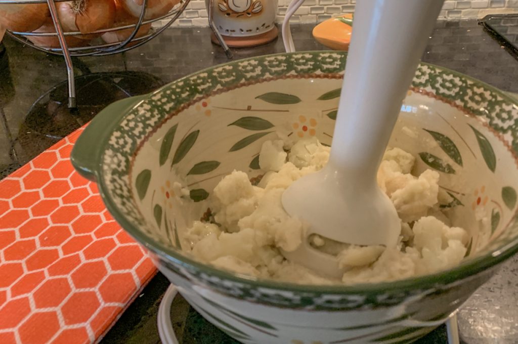 Mashed Cauliflower with Artichokes From Frozen