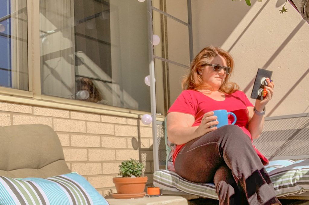 Patio time and reading - self love in isolation