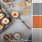 Example of brand board colour scheme with text How to Create a Brand Board for Your Blog or Business + Free Template (pinnable image)