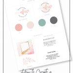 Example of lifestyle blog brand board with text How to Create a Brand Board for Your Blog or Business + Free Template (pinnable image)