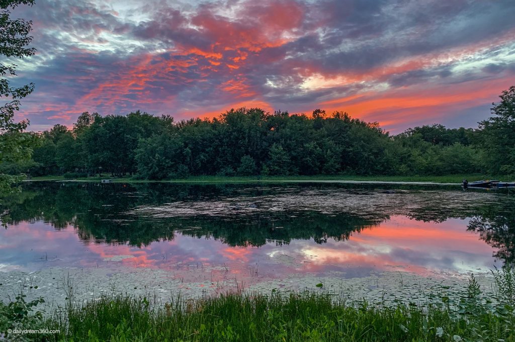 Sunset at cottage