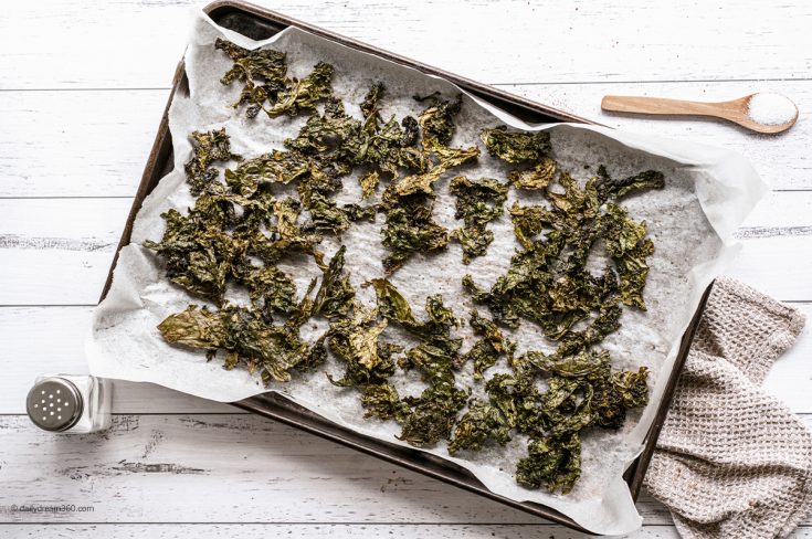 Keto-Friendly Seasoned Kale Chips Recipe (Oven Baked or Air Fryer)