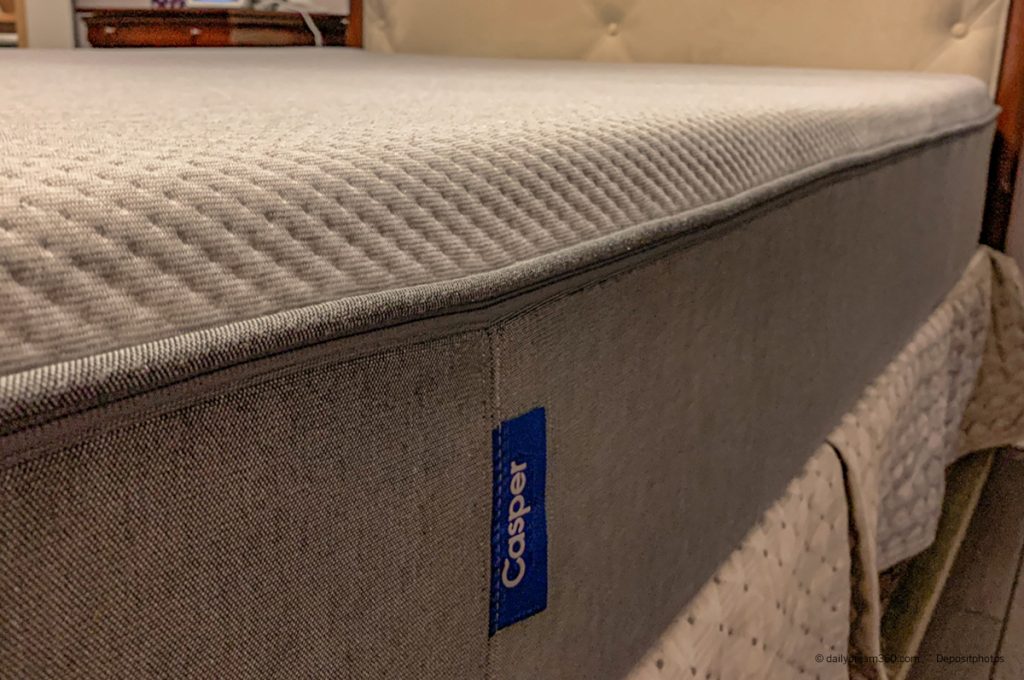 Close up of open Casper Select Mattress