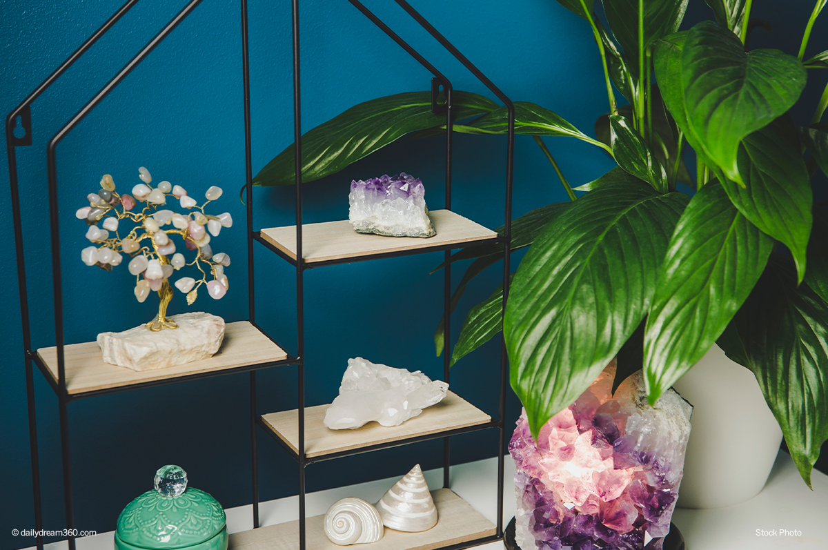 how to display crystals in your home