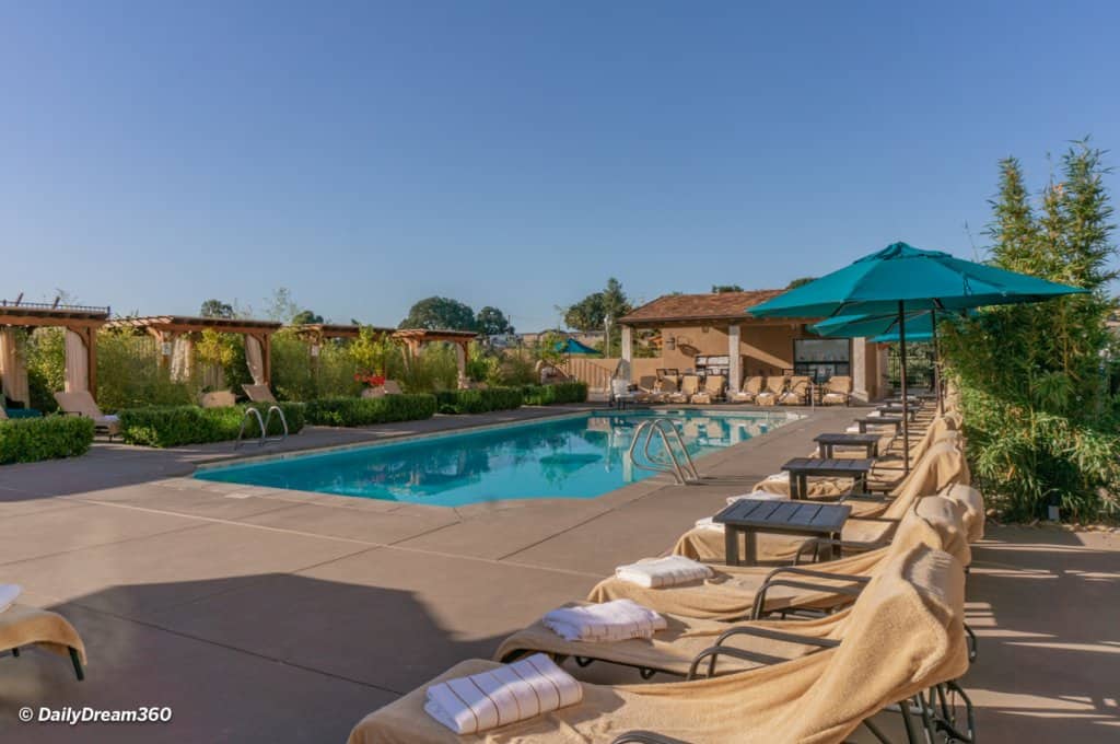 The Pool and Café at Allegretto Vineyard Resort Paso Robles