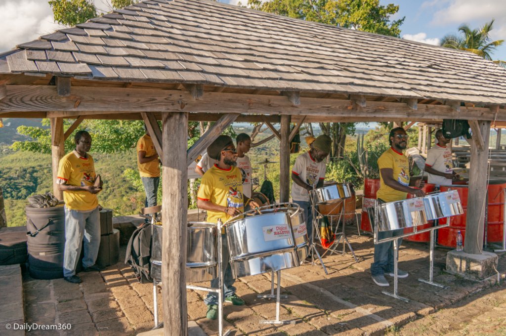 Band plays at Shirley Heights Antigua