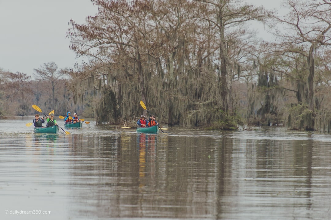 Canoe in basin 